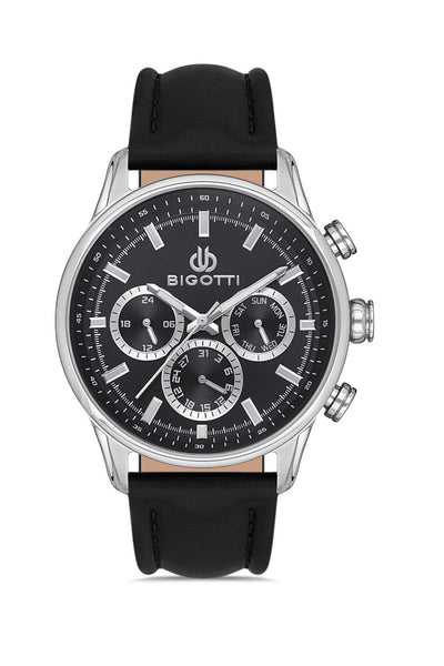 BIGOTTI MILANO MENS LEATHER STRAP WATCH - BG.1.10390-1