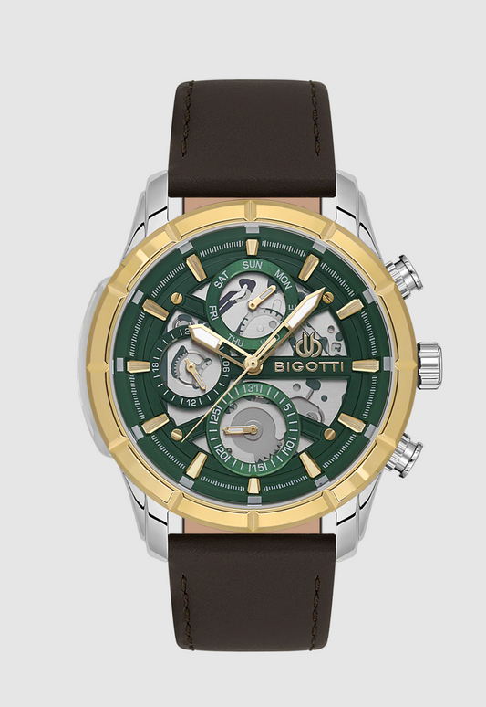 Men Leather Watch BG.1.10579-4